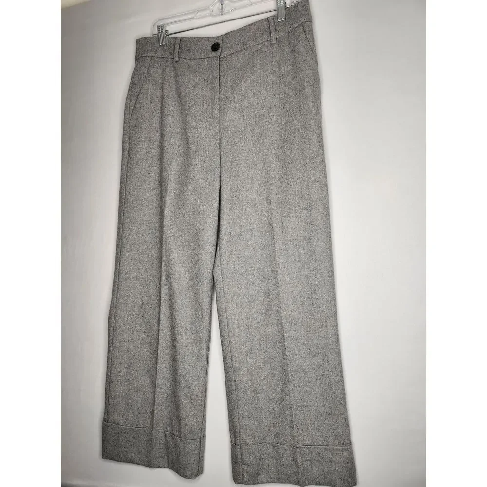 LOFT Gray Ankle Pants - Picture 8 of 11